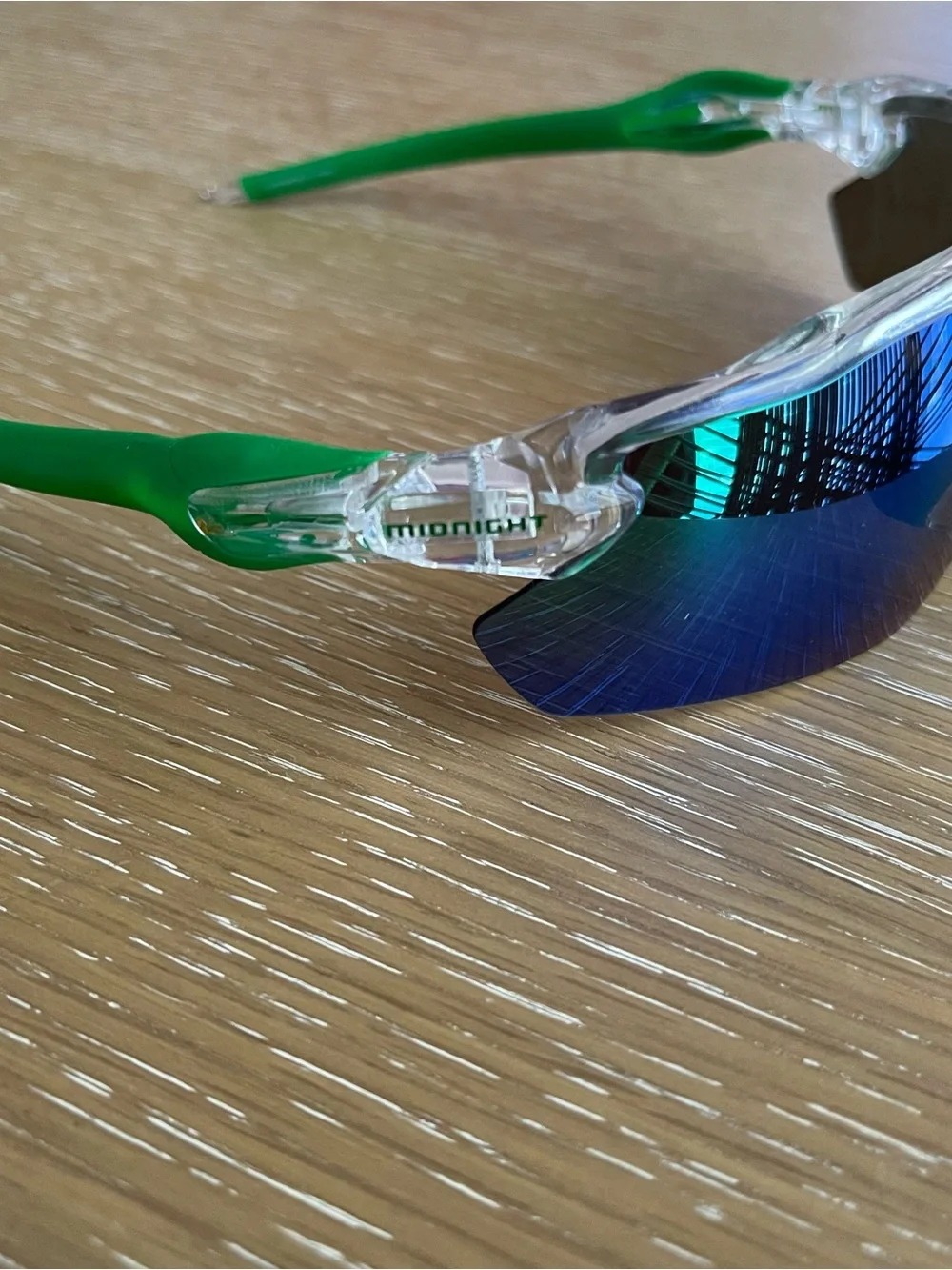 Larry June x Midnight Organic Optics Sunglasses Green Blue
